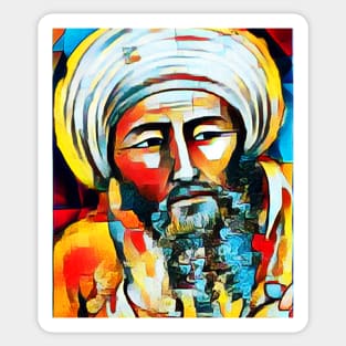 Averroes Abstract Portrait | Averroes Artwork 2 Sticker